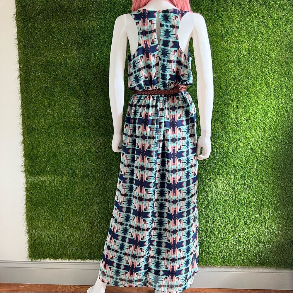 One Clothing Silky Tribal Racerback Maxi Dress - Picture 2 of 7